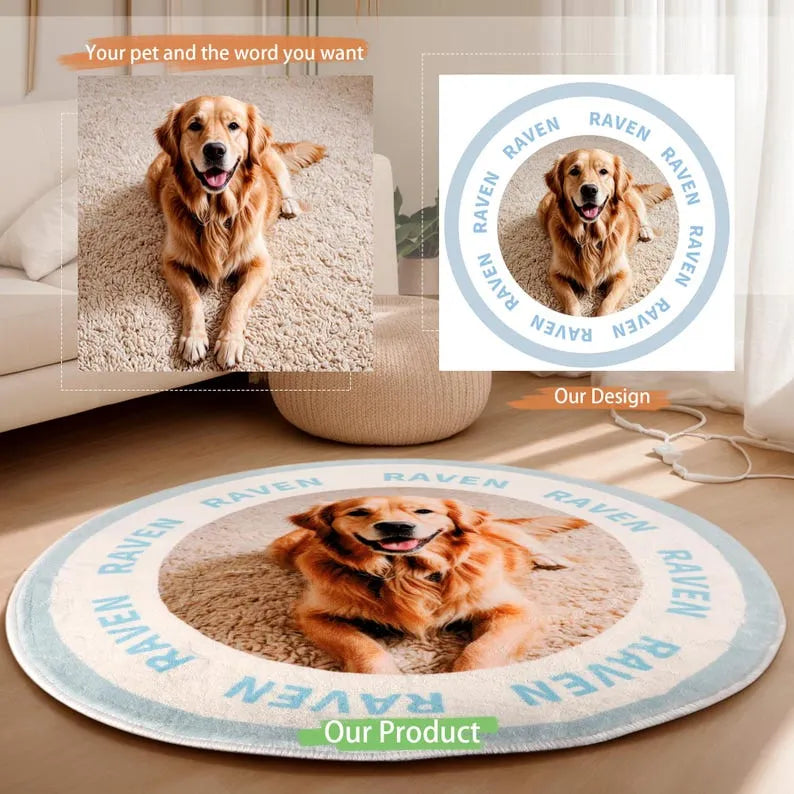 Custom Rug From Pet Photo, Custom Portrait Carpet