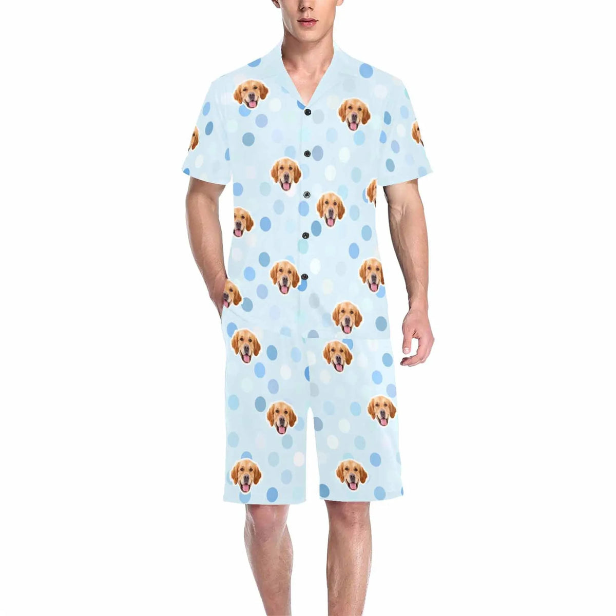 Personalized Photo Pajama Women Men Pajamas with Pet Face