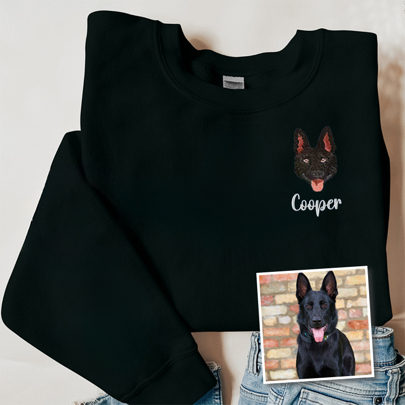 German Shepherd Lover Custom Embroidered Sweatshirt Hoodie T-shirt