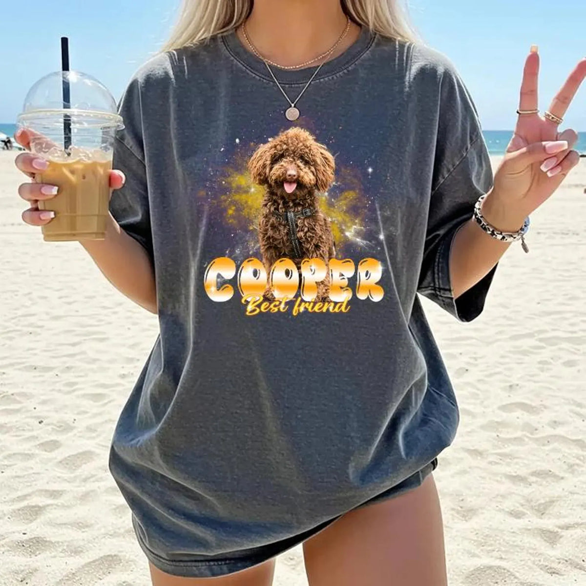 Custom Photo Retro Pet Bootleg Shirt, Custom Photo And Name, Pet Portrait Shirt