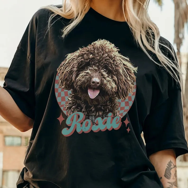 Custom Vintage Pet Unisex T-shirt, Pet Photo + Name 90's T-shirt Sweatshirt Hoodie