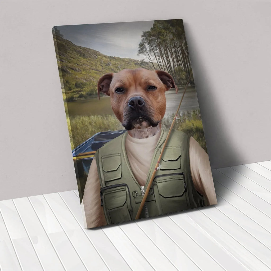 The Fisherman - Custom Pet Portrait Canvas Frame