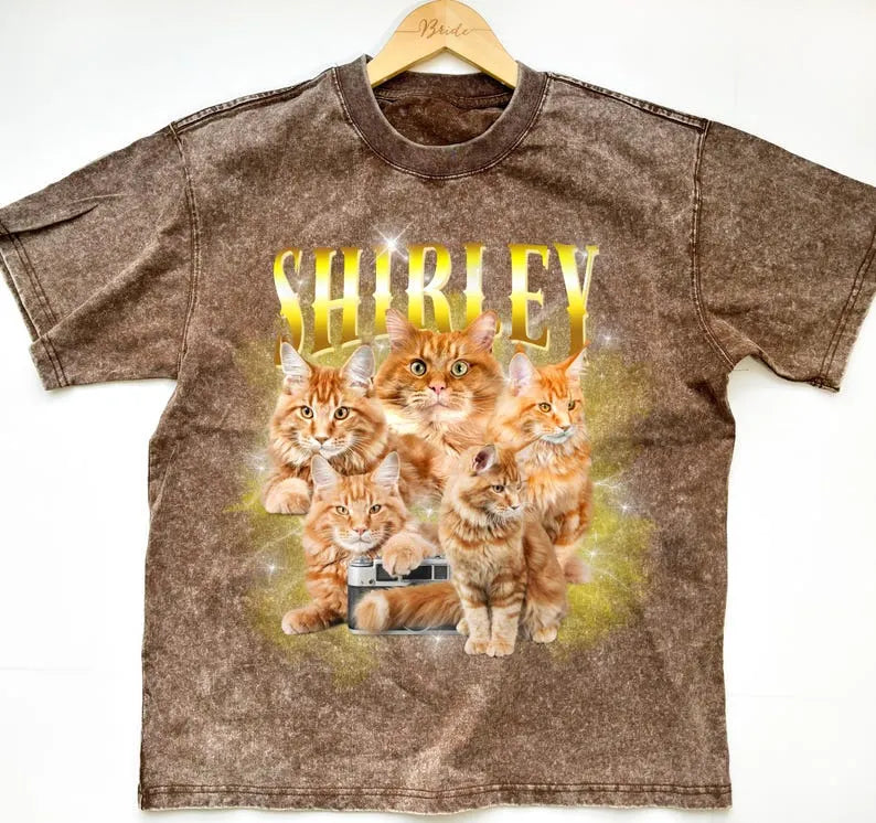 Custom Bootleg Retro Vintage Funny Rap Shirt, Custom Pet Photo Graphic 90s Tshirt Sweatshirt Hoodie