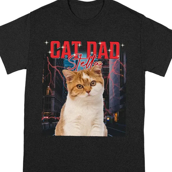 Custom Face Portrait Photo Vintage Style Shirt Pet Printing Shirt, 90s Shirt