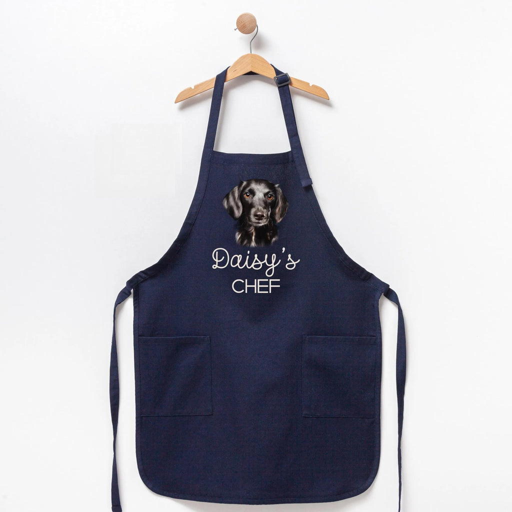 Custom Pet Portrait Apron, Custom Dog Apron, Personalized Apron Gift For Dog Mom, Pet Lover