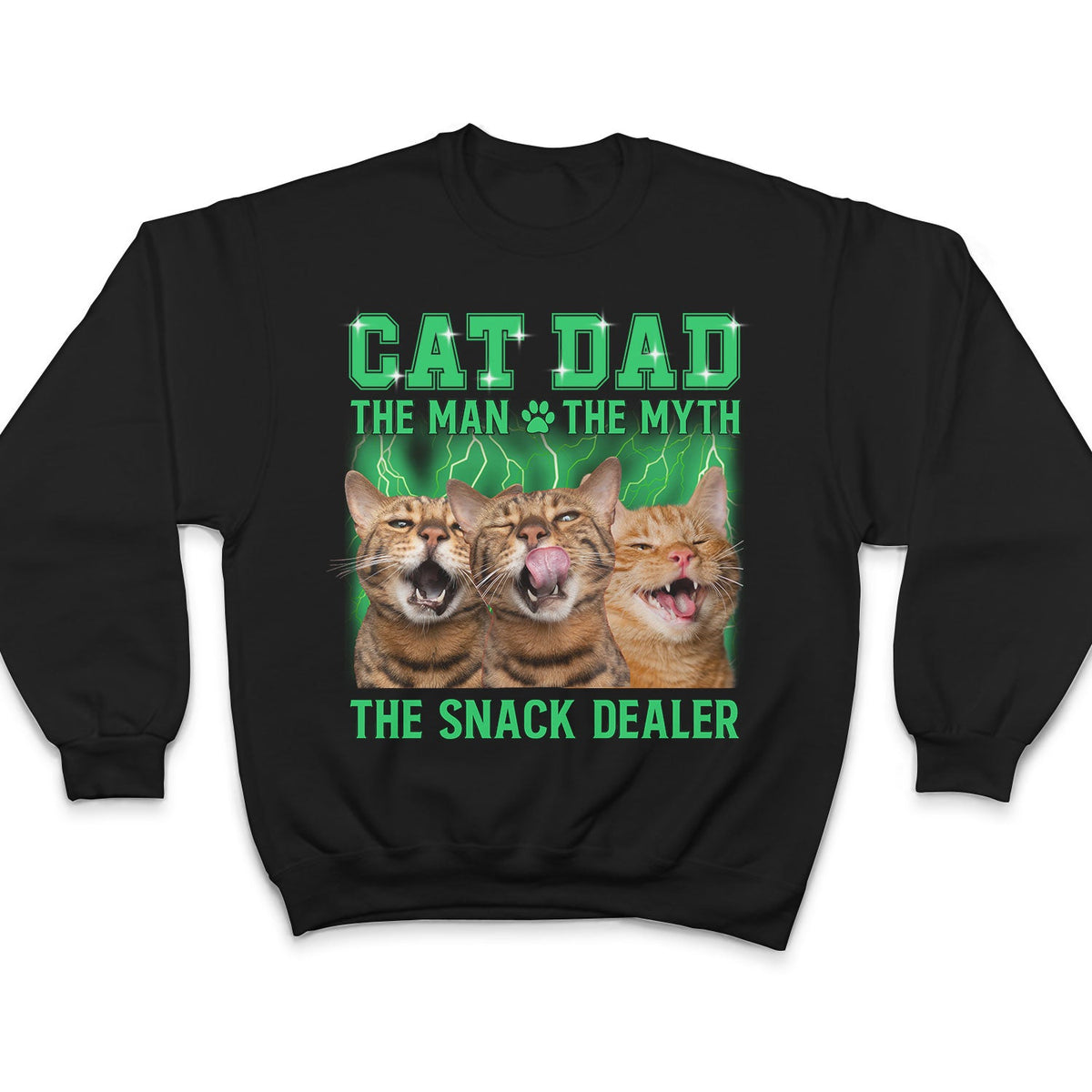Custom Photo The Man The Myth The Snack Dealer, Retro Vintage Printing T-shirt Sweatshirt Hoodie
