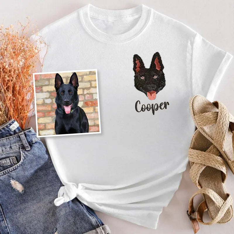 German Shepherd Lover Custom Embroidered Sweatshirt Hoodie T-shirt
