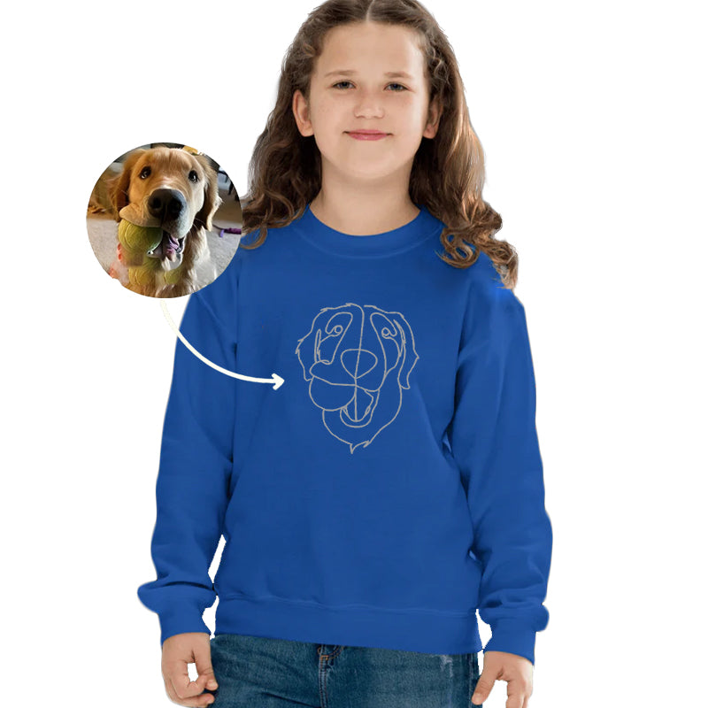 Custom Embroidered Hoodie- Stylish Outline Style