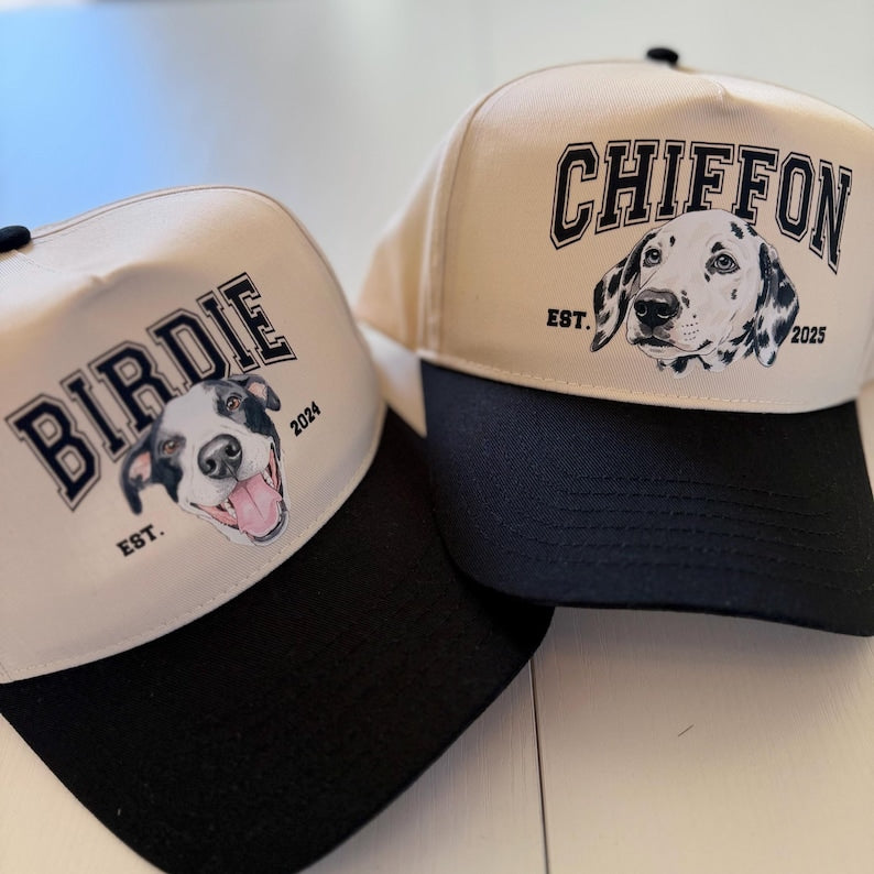Trucker Cap mit handgezeichnetem Portrait