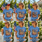 Custom Dog Breed Patriotic Dogs 4th of July Dog T-Shirts, USA Flag, Fireworks, America 250