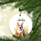 Personalized Pet Autum Custom Ceramic Ornament
