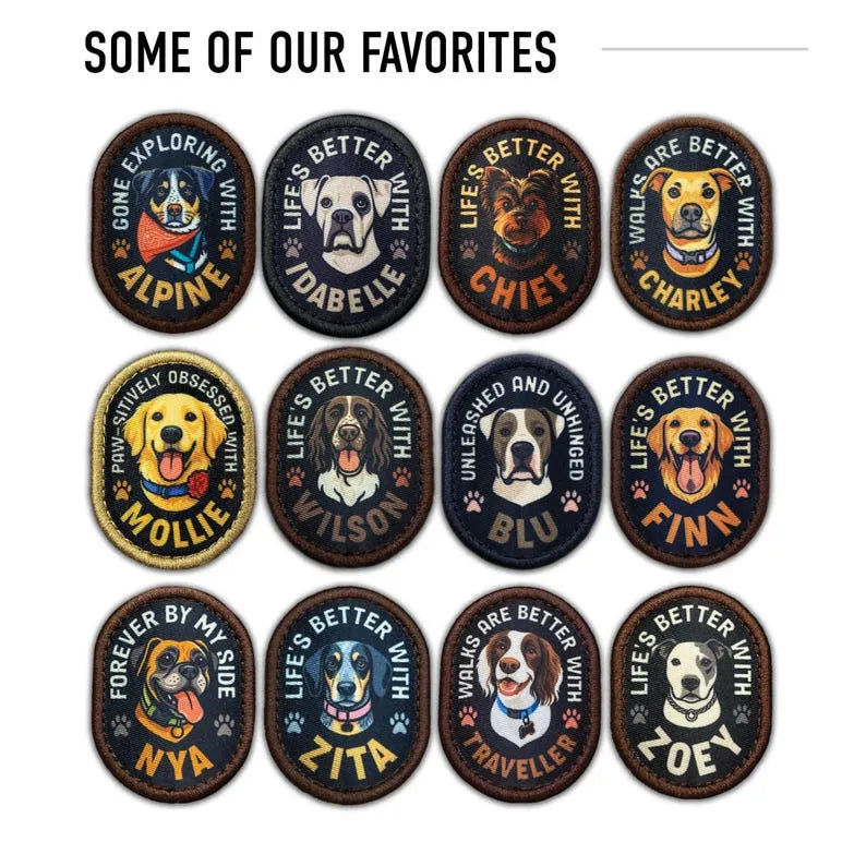 Custom Pet Portrait Hat, Personalized Leather Patch Hat For Dog Lover