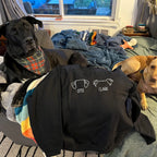 Custom Dog Sweatshirt, Personalized Dog Ears Sweatshirt with Name