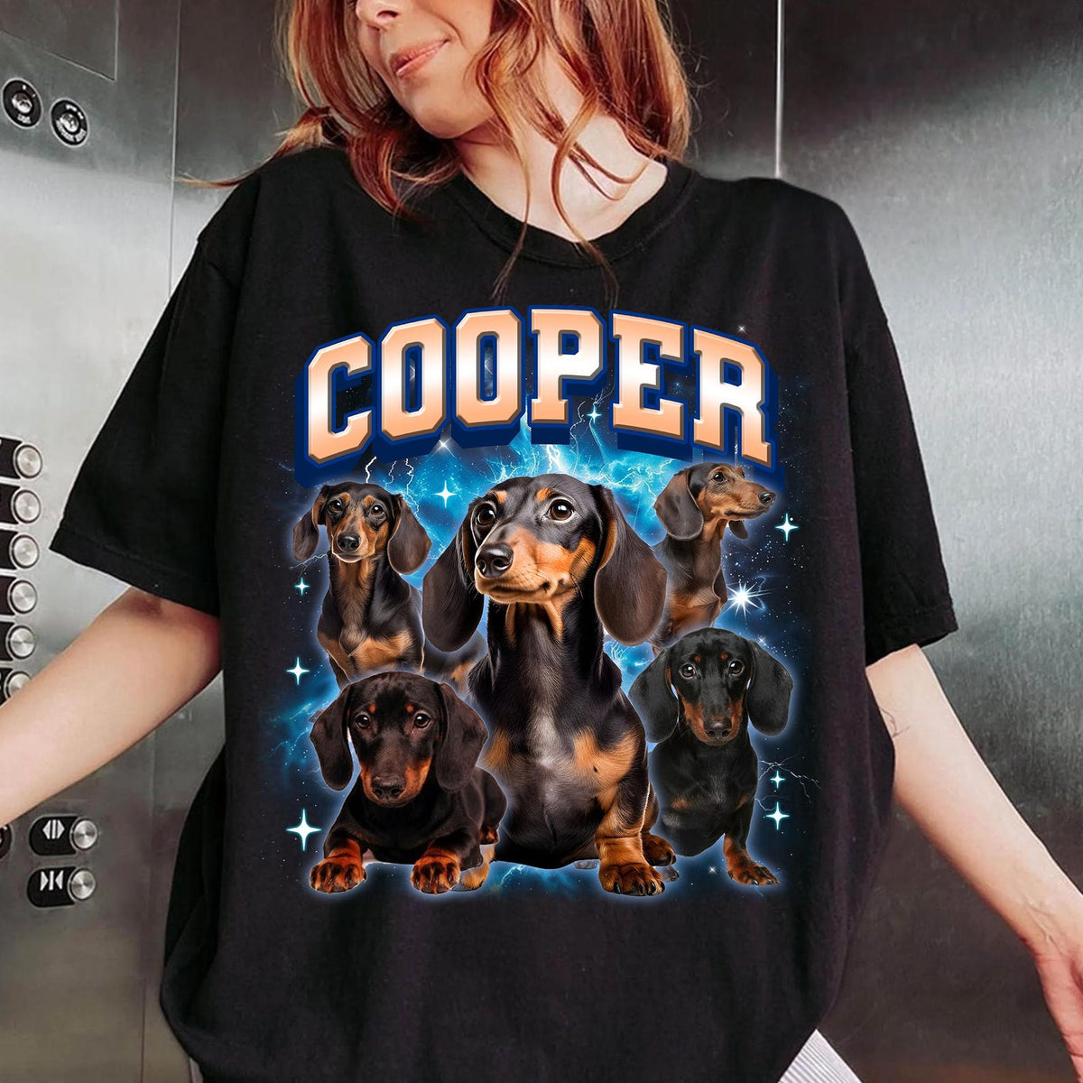 Vintage Style Custom Dog Bootleg Tee & Sweatshirt – Retro Pet Portrait Shirt