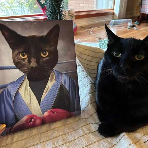 The Boxer - Custom Pet Portrait Canvas Frame