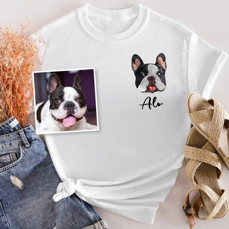 French Bulldog Lover Custom Embroidered Sweatshirt Hoodie T-shirt