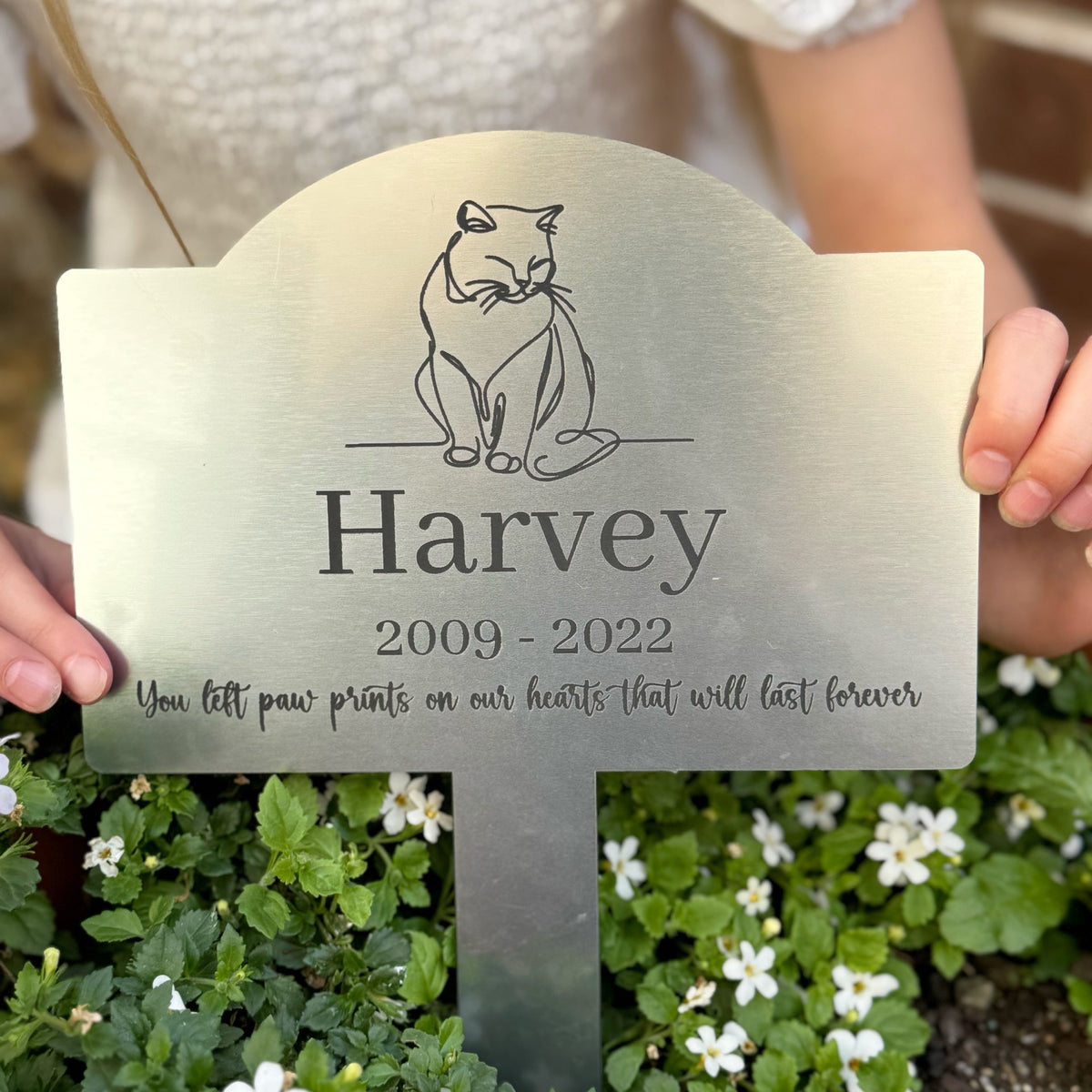 Personalized Pet Memorial Garden Stake – Custom Pet Burial Plaque