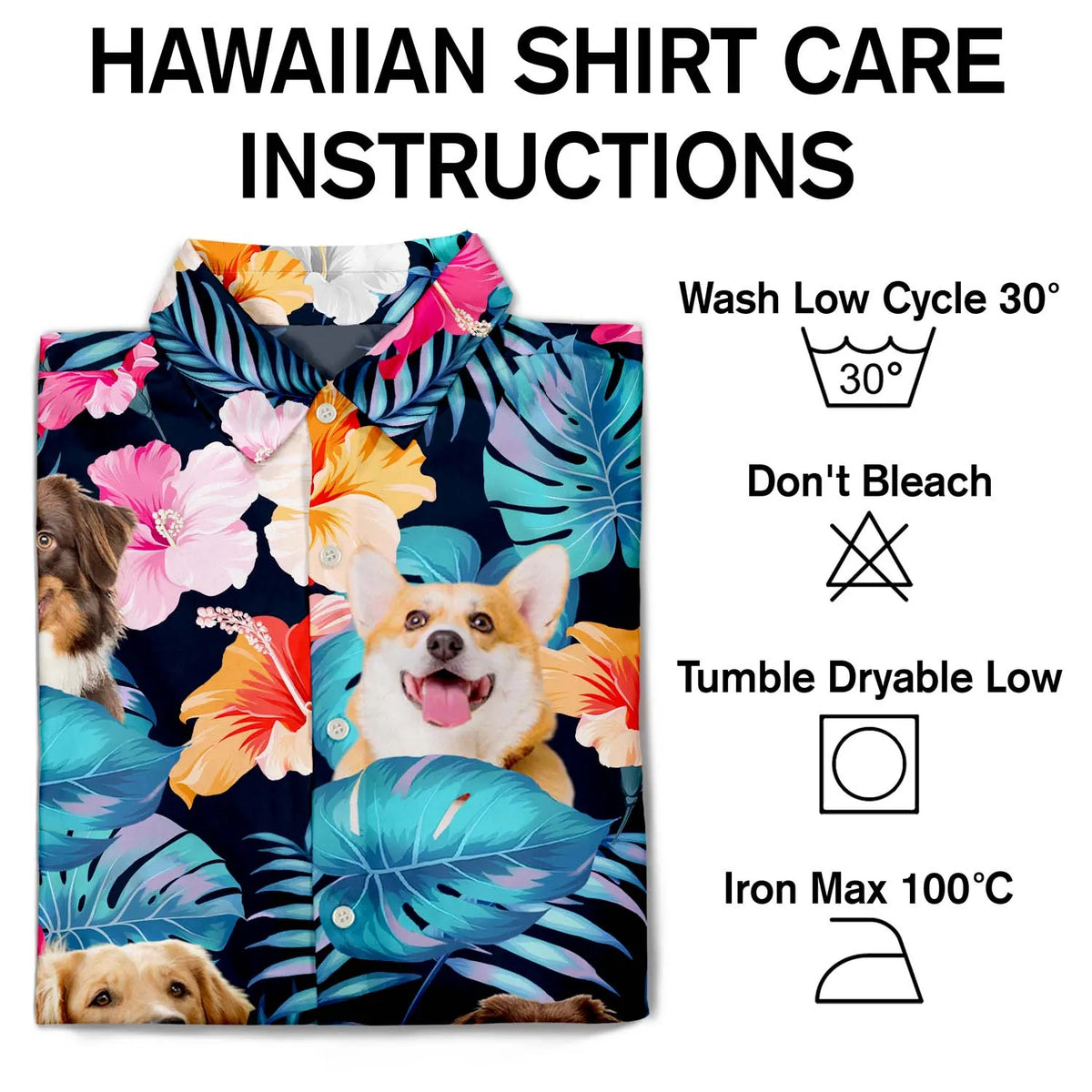 Custom Photo Funny Family Pet - Personalized Custom Hawaiian Shirt