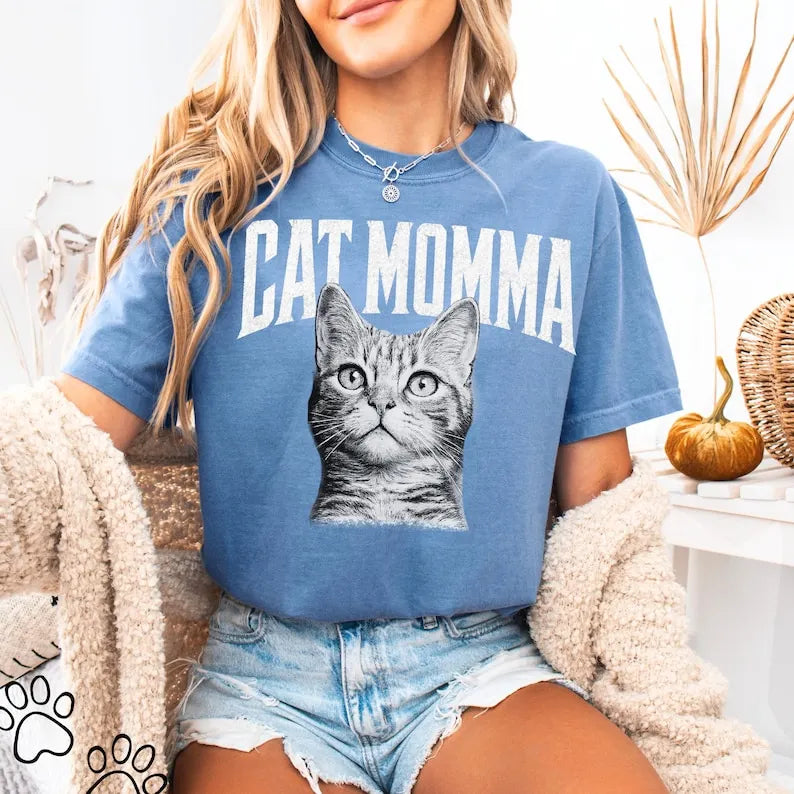 Personalized Pet Face Shirt Vintage Style, Dog Photo Shirt Custom Name Retro Tee