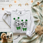 Personalized St. Patrick's Day Pet Sweatshirt - Custom Photo Dog or Cat Hoodie