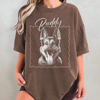 Custom Dog Portrait Tee for Dog Mom Dog Dad, Gift for Pet Lover