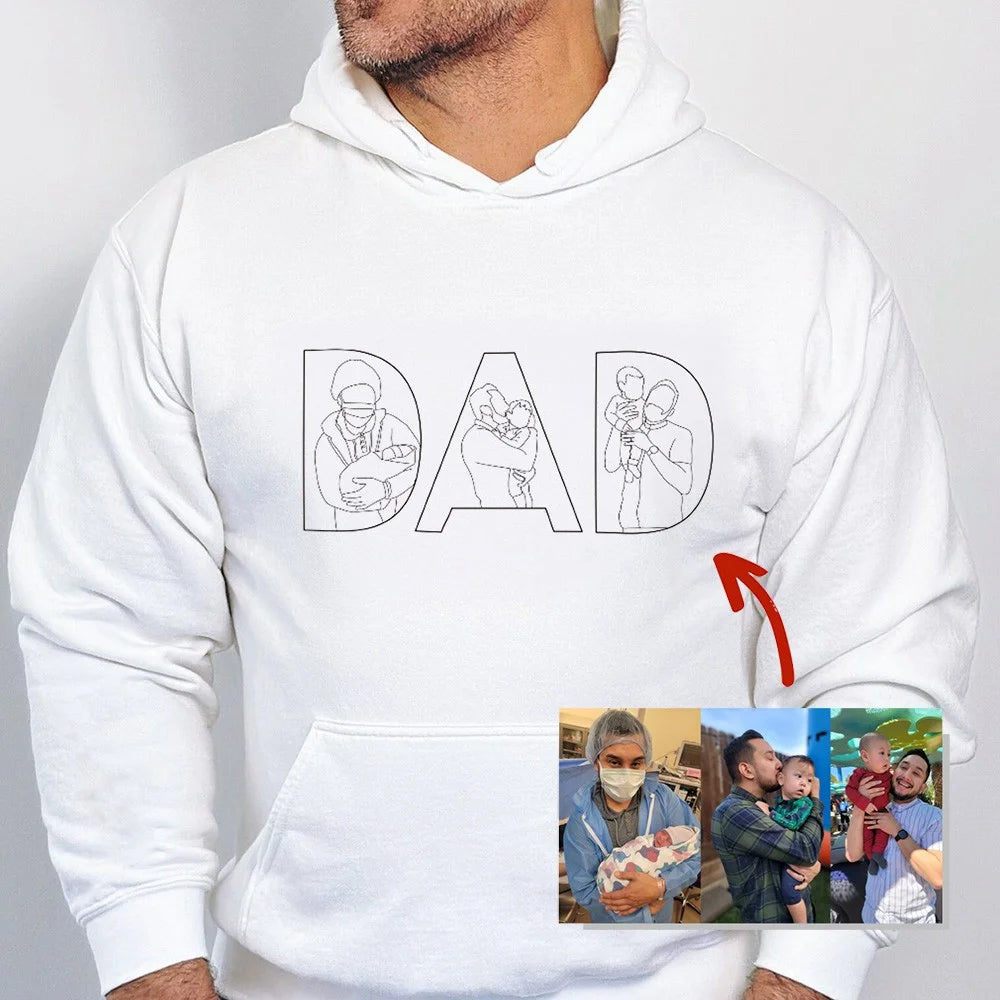 🔥Hot Sale🔥 Embroidered Hoodie Gift Ideas for Dad