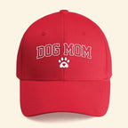 Custom Pet Ear Embroidered Dog Mom Cap, Personalized Dog Dad Hat