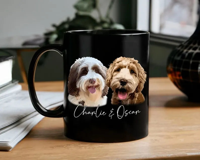 Custom Dog Photo Mug, Best Dog Dad Ever Mug