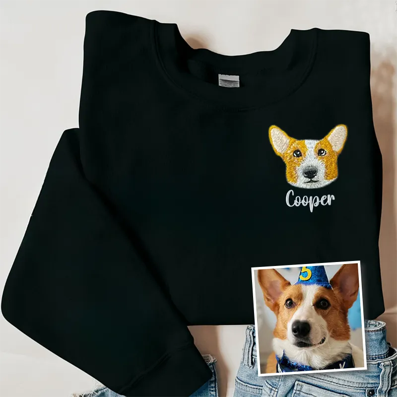 Corgi Lover Custom Embroidered Sweatshirt Hoodie T-shirt