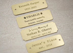 Custom Pet Portrait Memorial Urn Plaque, Personalized Memorial Plate, Name Tag
