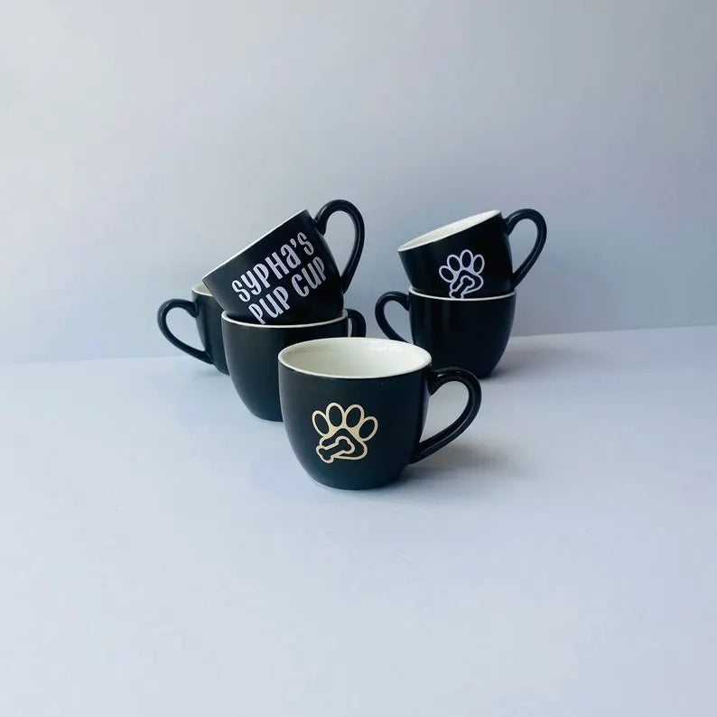 Pup Cup With Name On Cup for Dog Mom Gift Personalized for Dog Mini Cup for Treat 