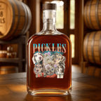 PetFiestas® Custom Retro Dog Whiskey Bottles for Dog Dad