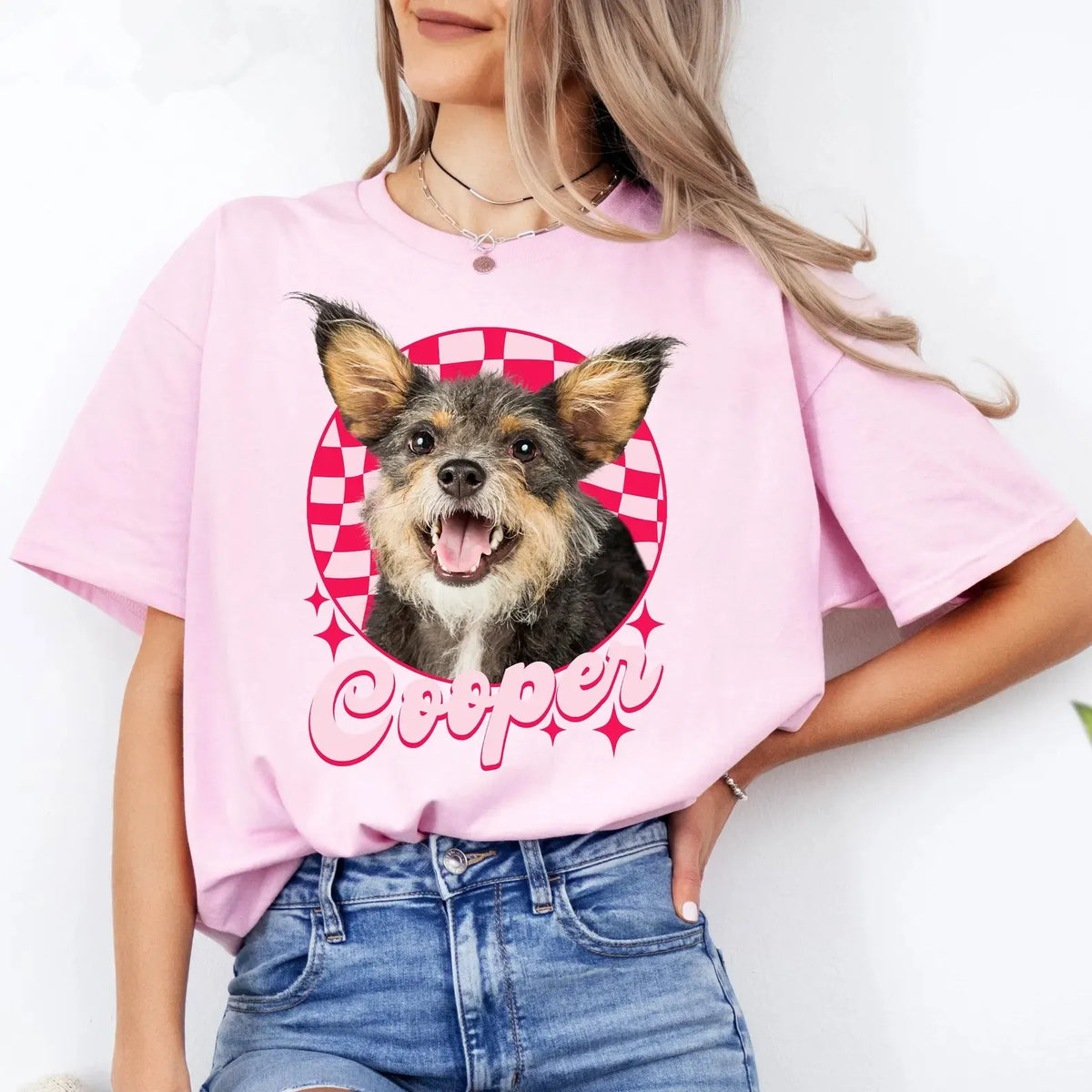 Personalized Vintage Pet Photo Unisex T-shirt, Pet Photo and Name Sweatshirt Hoodie