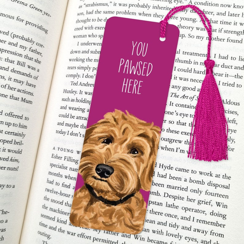 Custom Pet Portrait Bookmark