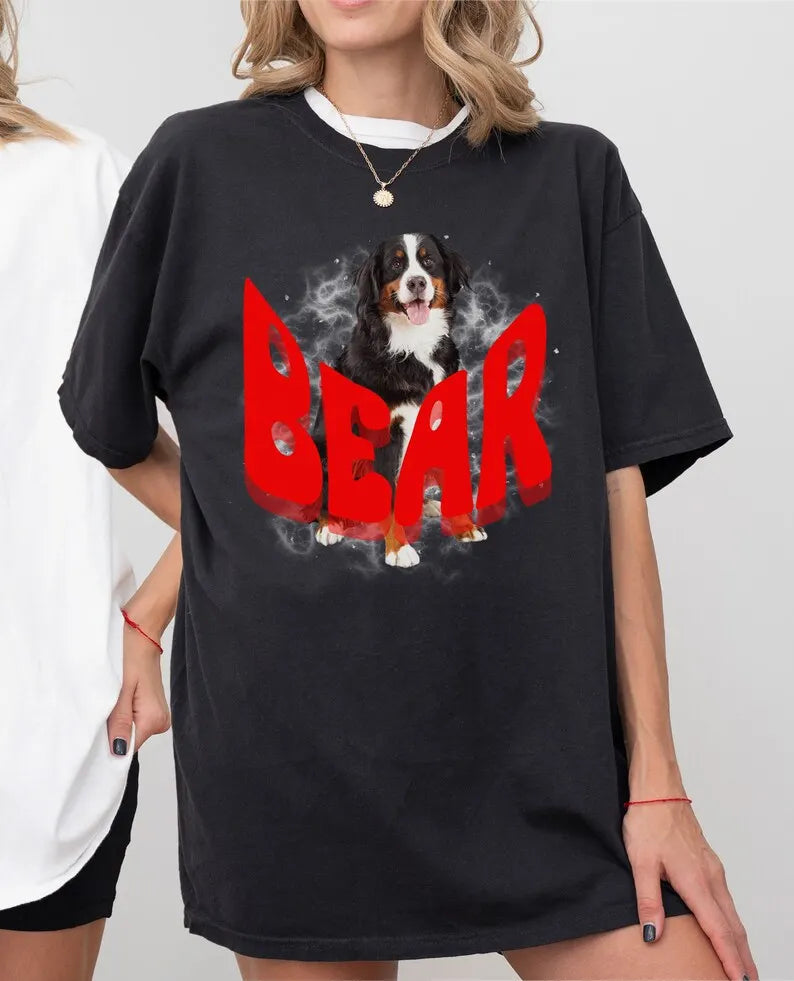 Custom Pet Shirt, Retro Pet Shirt, Dog Photo Shirt Sweatshirt Hoodie