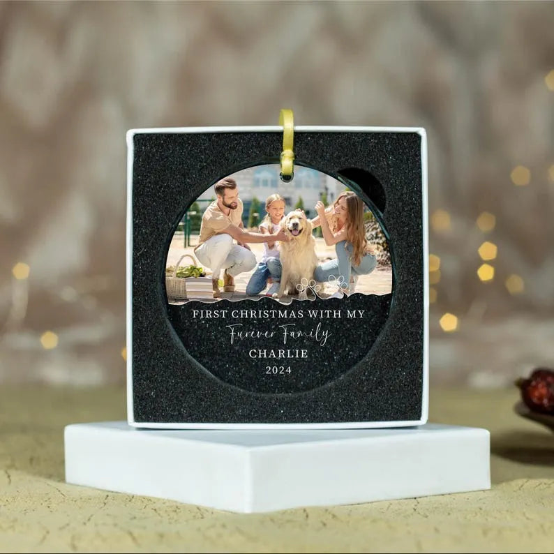 First Christmas with Dog Ornament Personalized Christmas Gift for Pet Lovers