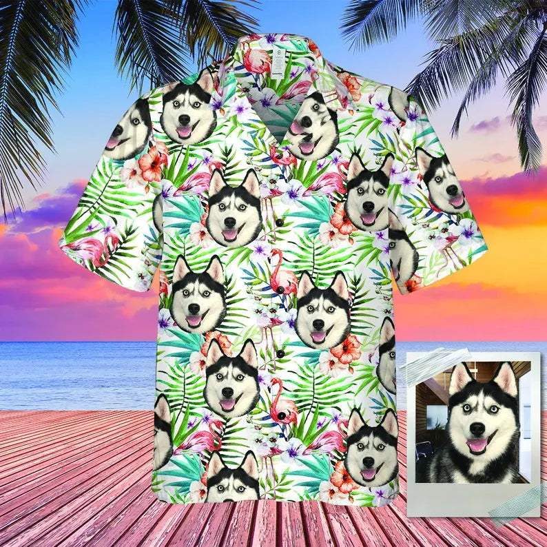 Custom Hawaiian Shirt with Photo, Pet Dog Face Shirt