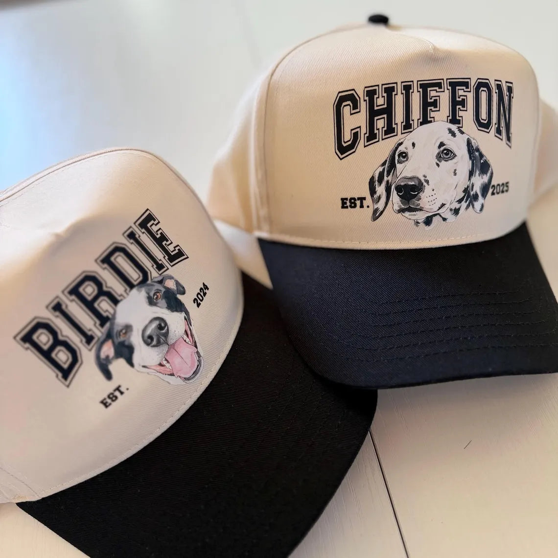 PetFiestas® Custom Hand Drawn Dog Photo Trucker Hat