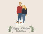 Custom Christmas Cards With Family Portrait From Photo Custom Holiday Card