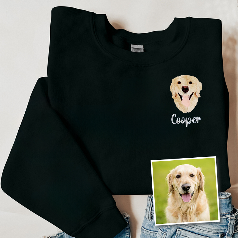 Golden Retriever Lover Custom Embroidered Sweatshirt Hoodie T-shirt