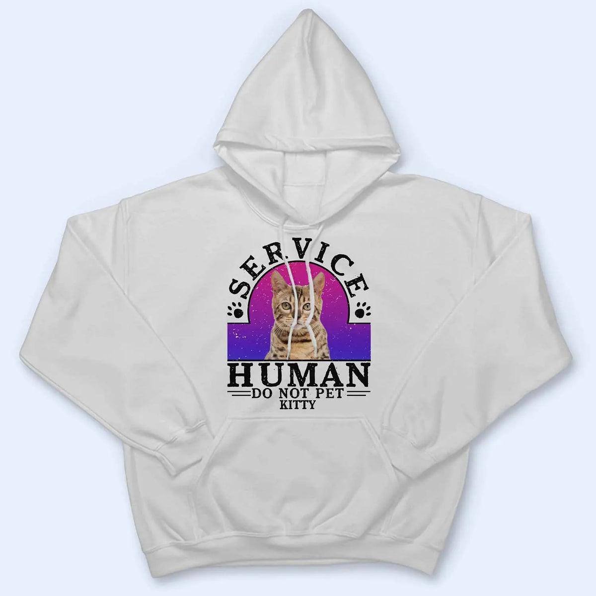 Custom Photo Dog Cat Service Human Do Not Pet -Personalized Custom T-Shirt Hoodie Sweatshirt