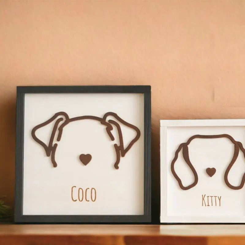 Personalized Dog Ears Photo Frame Fun Gift For Pet Lovers