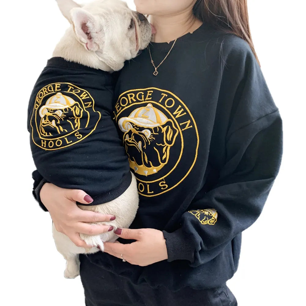 Personalized Embroidered Pet's Photo Matching Family Clothes For Pet Lover and Owner