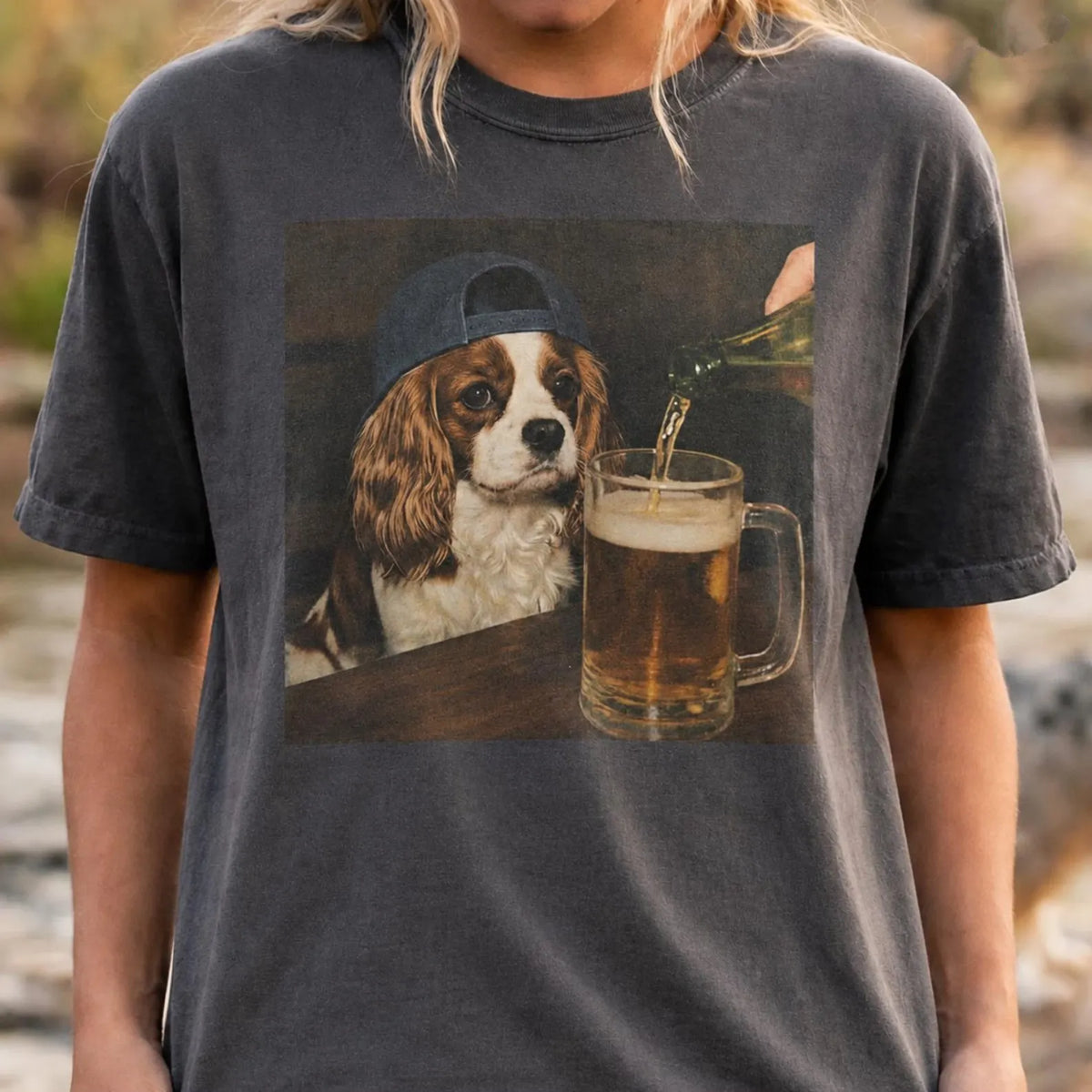 Custom Pet Drinking Beer Shirt, Meme Graphic Tee Using Your Pet Photo