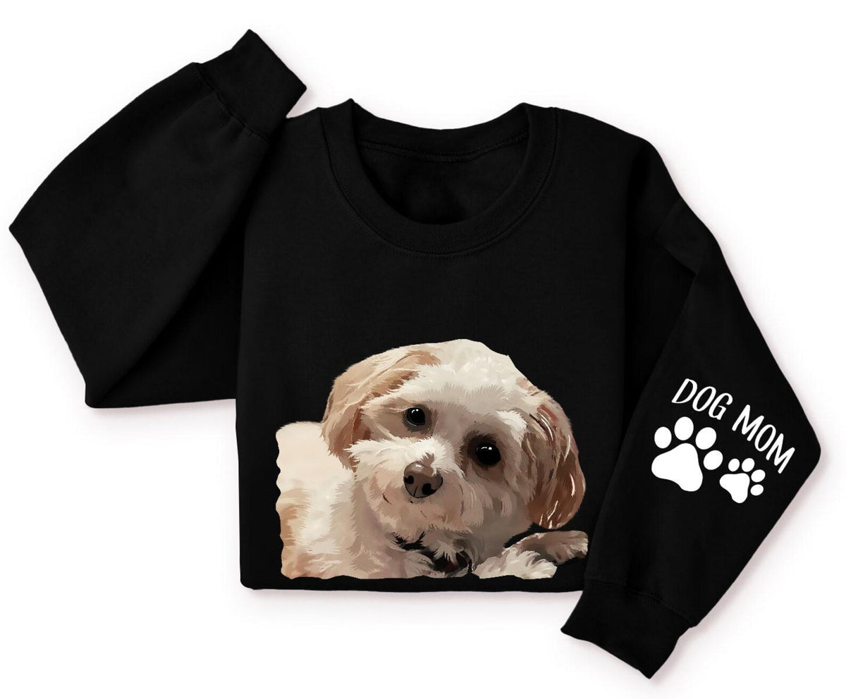 Custom Pet Photo & Name Hoodie – Personalized Dog & Cat Sweatshirt