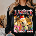 Personalized Dog Bootleg Rap Tee, Custom Pet Face Shirt, Christmas Gift for Dog Lovers