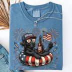 Custom Dog Breed Patriotic Dogs 4th of July Dog T-Shirts, USA Flag, Fireworks, America 250
