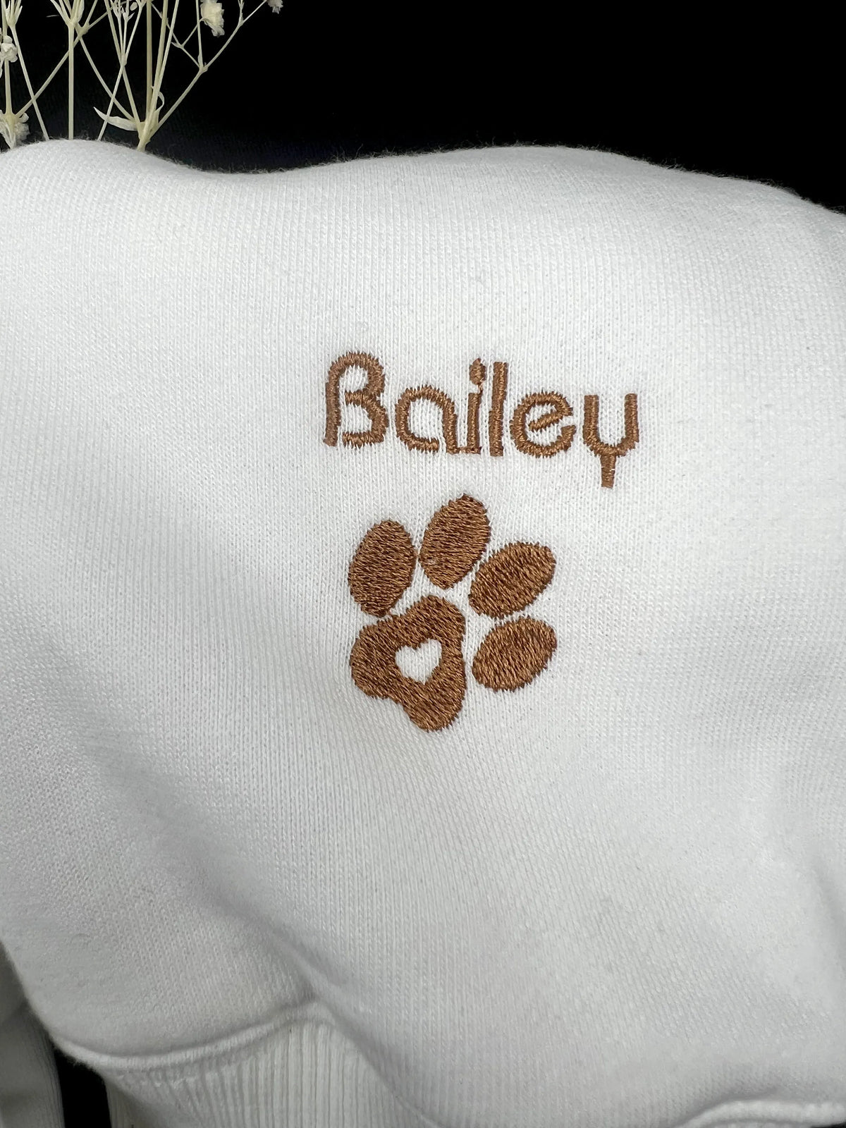 Custom Dog Portrait Embroidered Sweatshirt Pet Portrait Embroidered Hoodie- Colorful Design