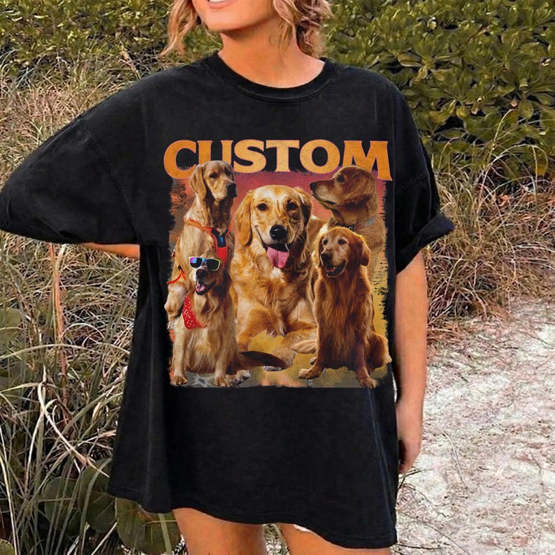 Personalized Bootleg Dog Cat Shirt, Vintage Dog Tee