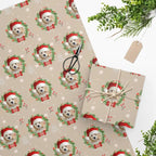 Custom Pet Holiday Gift Wrap, Personalized Dog Wrapping Paper